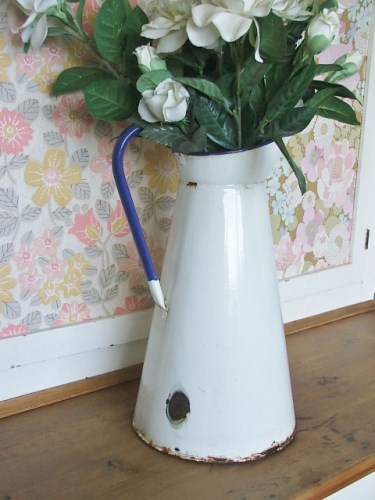 French style enamel pitcher