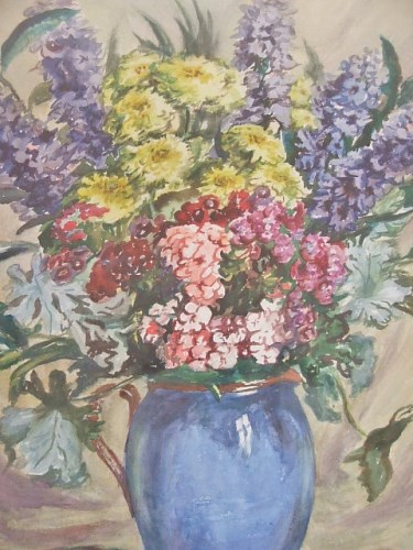 Pretty Vintage Floral Painting