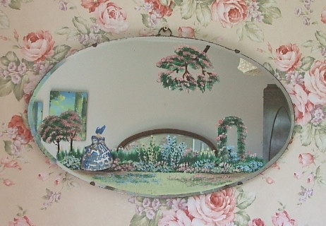 Vintage Crinoline Lady Mirror
