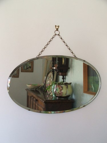 Vintage Oval Wall Mirror