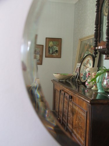 Vintage Oval Wall Mirror