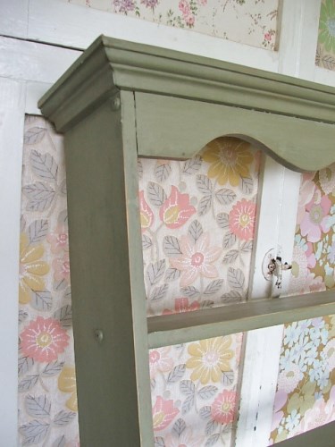 Green Painted Wall Shelf