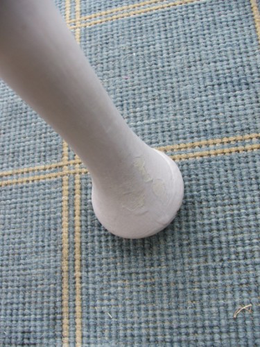 Grey Painted Oval Table