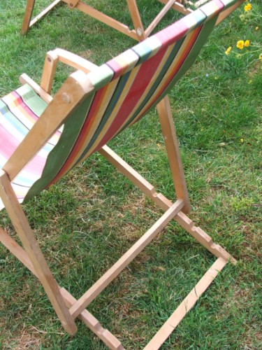 Vintage Wooden Deckchair