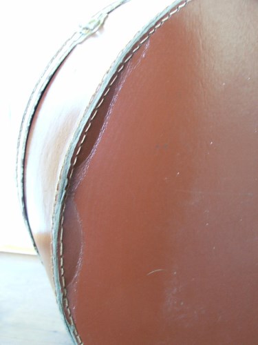 Vintage Leather Hat Case