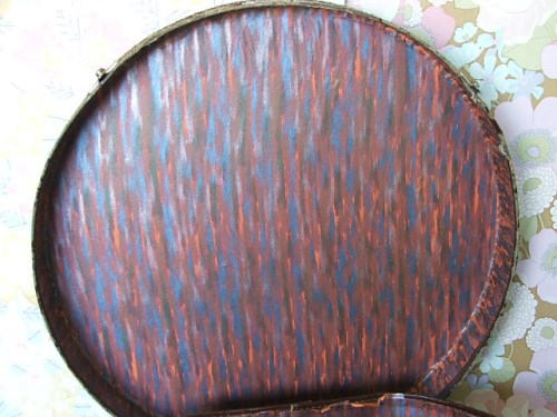 Vintage Leather Hat Case