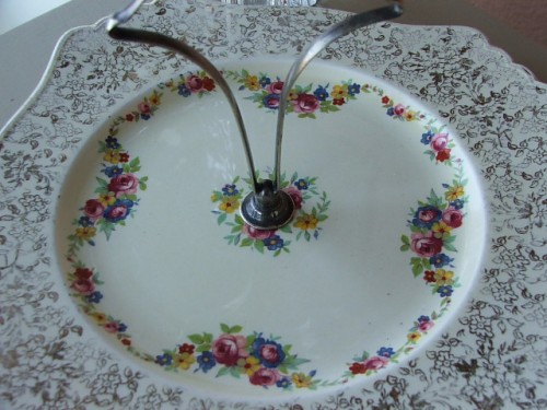 Vintage Floral Royal Winton Cake Plate