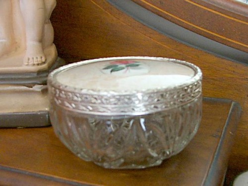 Floral Rose Glass Dish