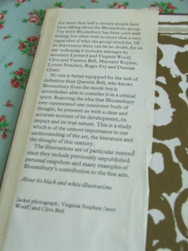 Book on Bloomsbury by Quentin Bell
