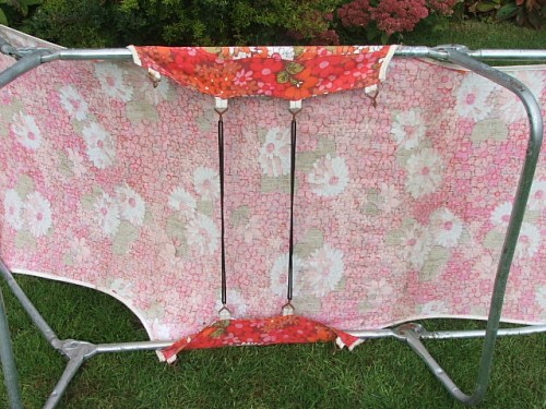 floral vintage sunlounger sunbed