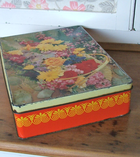 Floral McVities Tin