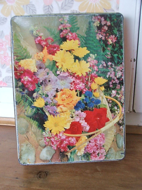 Pretty Floral McVities Tin