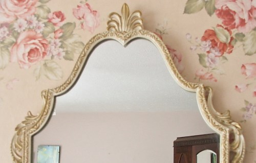 Pretty Ornate Long Wall Mirror