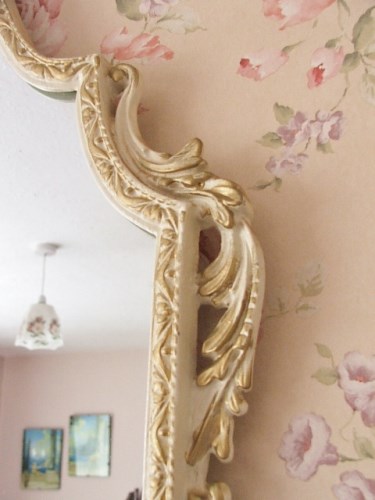 Pretty Shabby chic or French style wall mirror