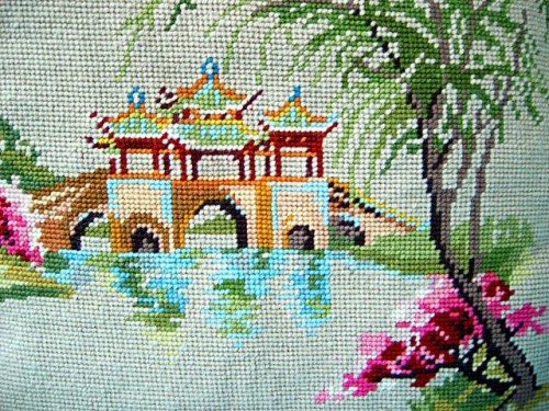 Country/Vintage Tapestry Cushion