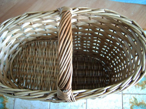 Wicker Stair Basket