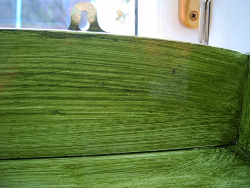 Vintage Green Bookcase