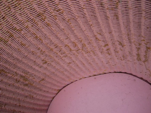 Pink Wicker Bedroom or Garden Chair