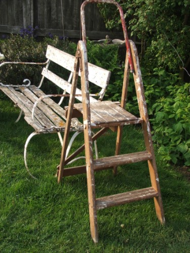 Vintage Wooden Step Ladder
