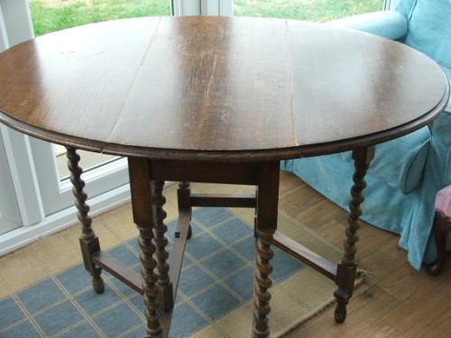 Barley Twist Drop Leaf Table