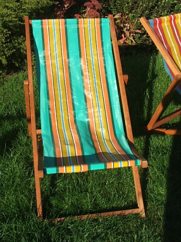 Vintage Wooden Deckchair