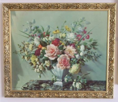 Pretty Large Floral  Vernon Ward Print