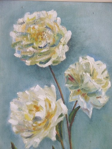 Vibrant Floral Oil Painting