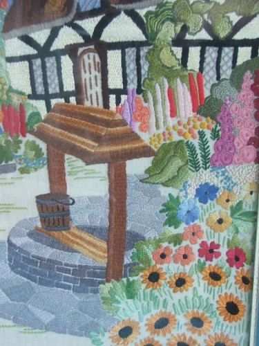 Vintage Vibrant Embroidery Picture