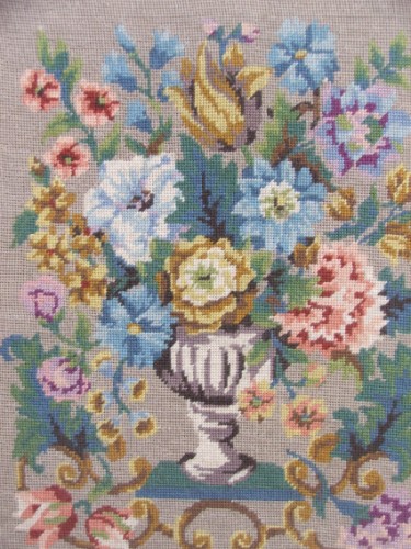 Framed Floral Tapestry