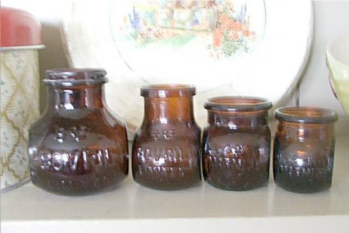 Vintage Bovril Bottles