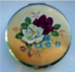 Floral Print Powder Case