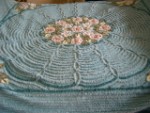 Country Blue Floral Bedspread