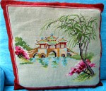 Country/Vintage Tapestry Cushion