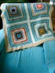 Country Style Crochet Blanket Square