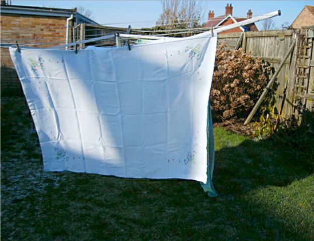 Linen Embroidered  Country StyleTablecloth