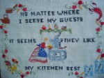 Lovely  Vintage Embroidery Message