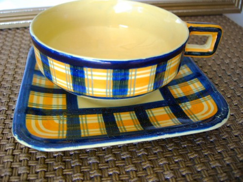 Quimper  French Pottery Cup and Saucer