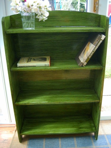 Vintage Green Bookcase
