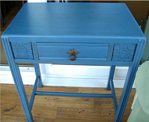 Blue Desk/Occasional Table