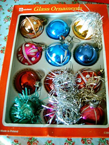 Vintage Glass Christmas Baubles