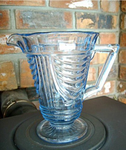 Vintage Blue Glass Jug