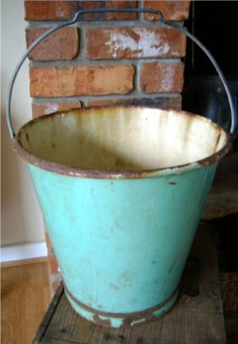 Vintage Green Bucket