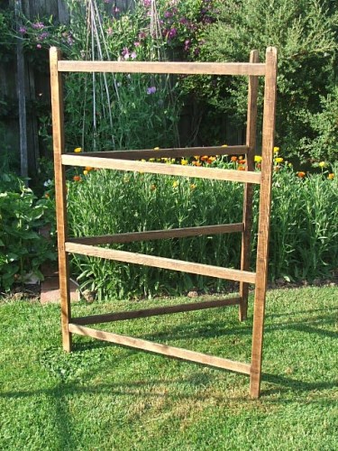 Old Vintage Wooden Clothes HorseAirer