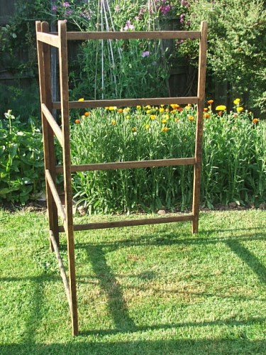 Old Vintage Wooden Clothes HorseAirer