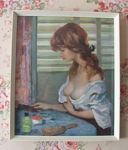 1950's 1960's Pretty Lady print
