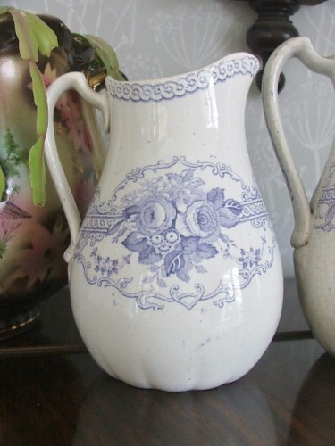 Wreath Pottery Jug