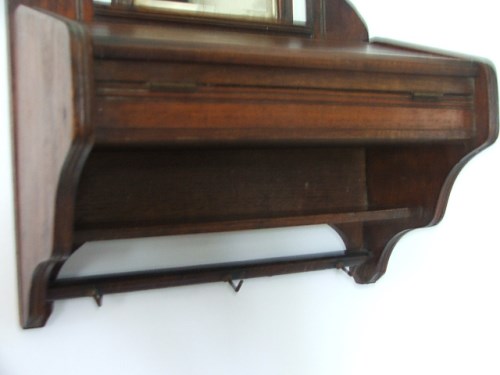 Antique Wooden Hall Mirror