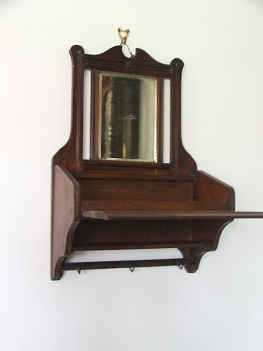 Vintage Wooden Hall Mirror