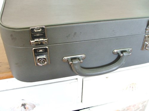Vintage Grey Suitcase