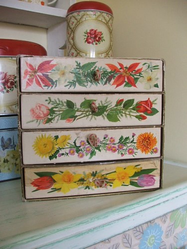 Vintage Chocolate Box Drawers